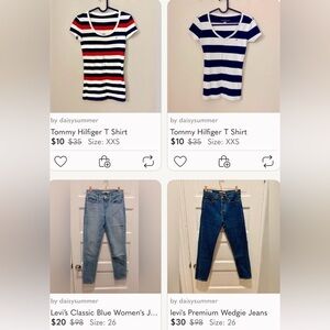 Bundle of Jeans and T-Shirts 4 pieces